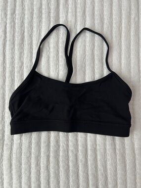 lululemon Black Slim-Strap Light Support Sports Bra